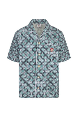 blue-short-sleeve-shirt-for-men