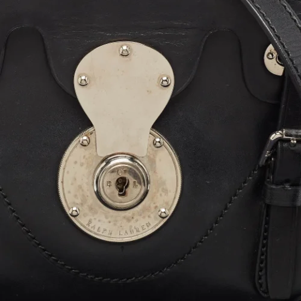 Ralph Lauren Pre-owned Leather shoulder-bags Black Dames