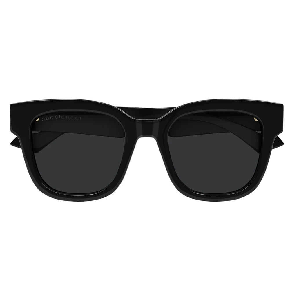 Gucci Unisex Black Sunglasses, 52 Mm, Square Acetate Sunglasses