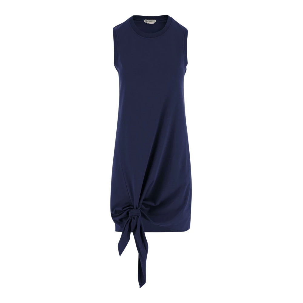 Jw Anderson Women's Blue Hem Knot Dress - Short Dresses - M - Dresses