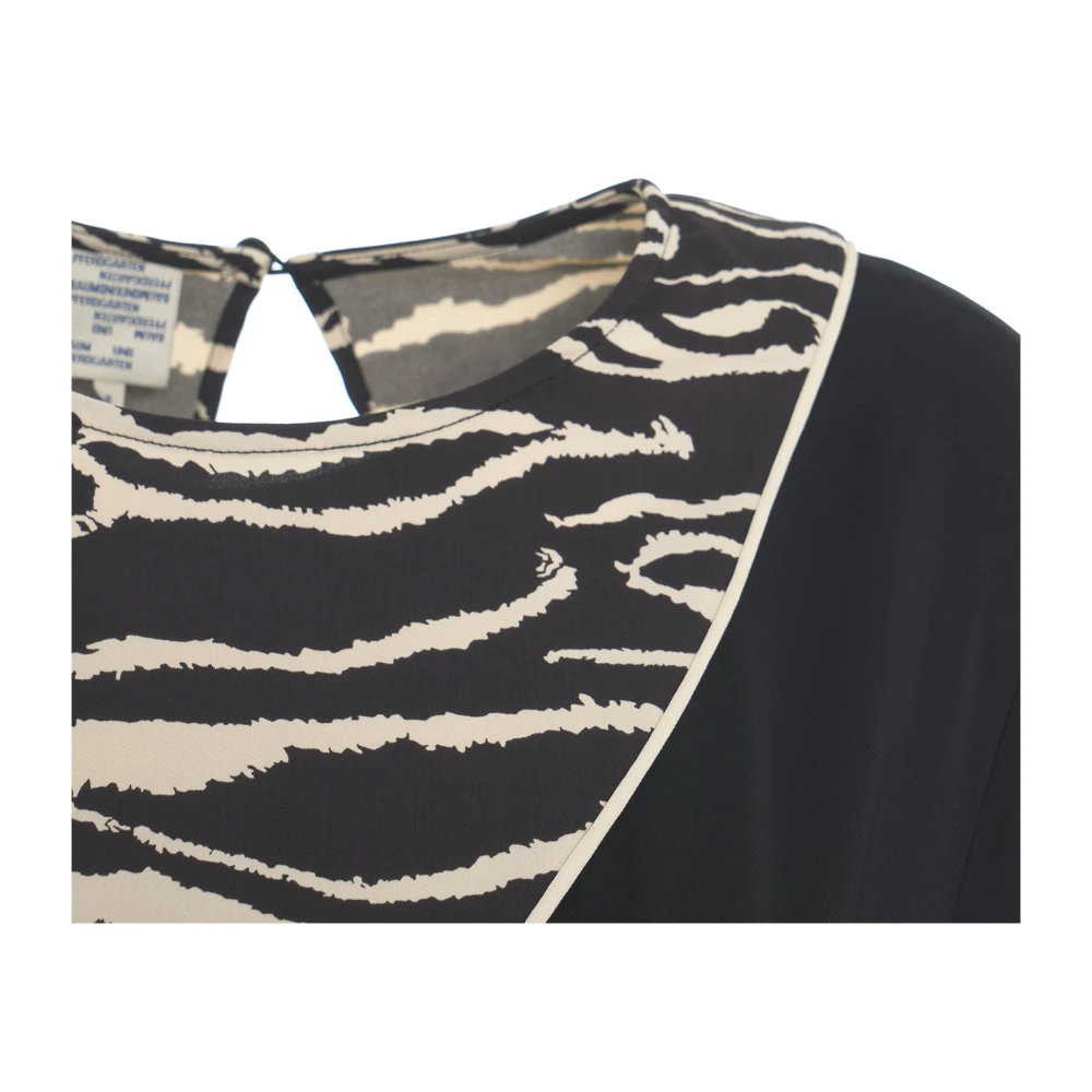 BAUM UND PFERDGARTEN Anabel Animal Print Jurk Black Dames