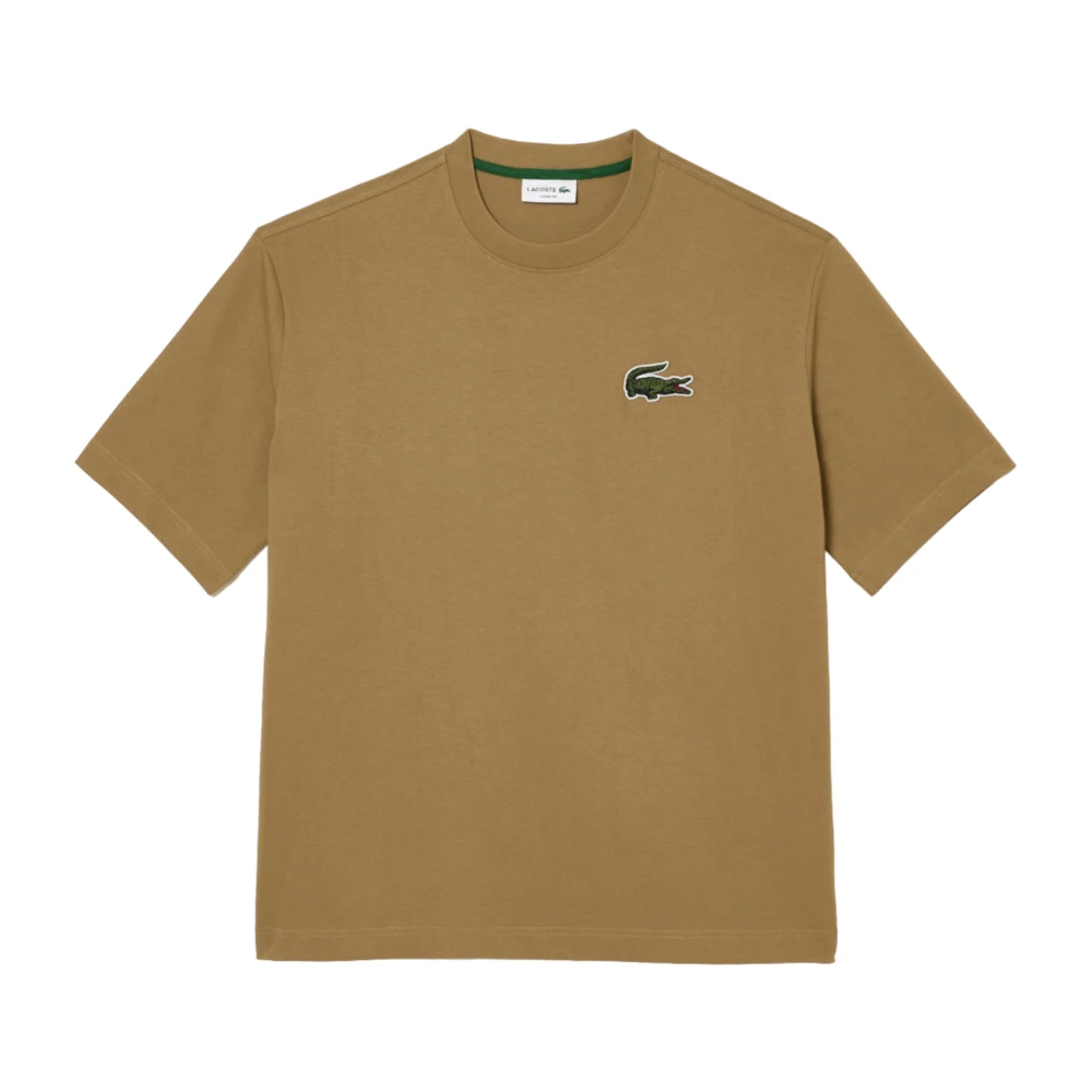 Lacoste Bruine T-shirts en Polos Brown Heren