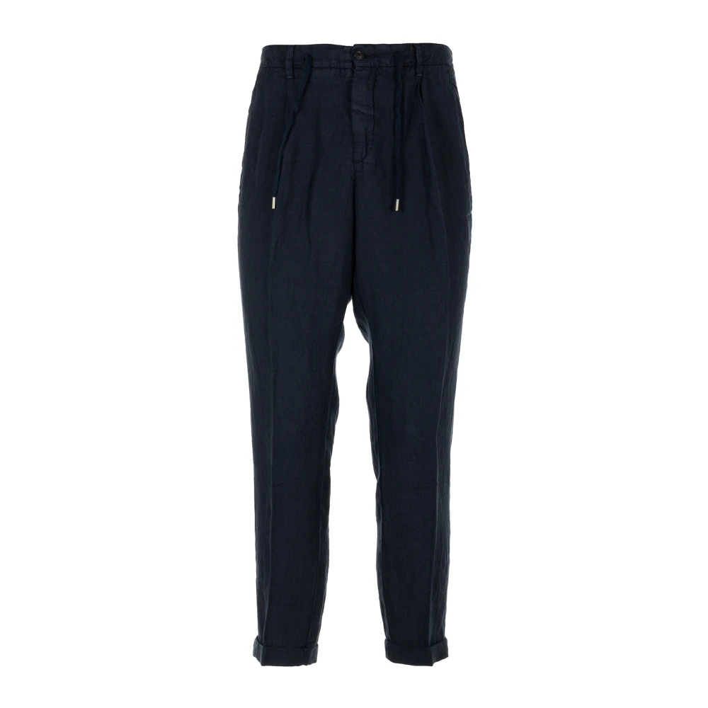 40Weft Blauwe Chino Broek Blue Heren