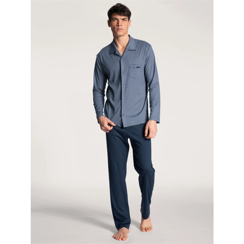 CALIDA Comfortabel Pyjamaset Blue Heren