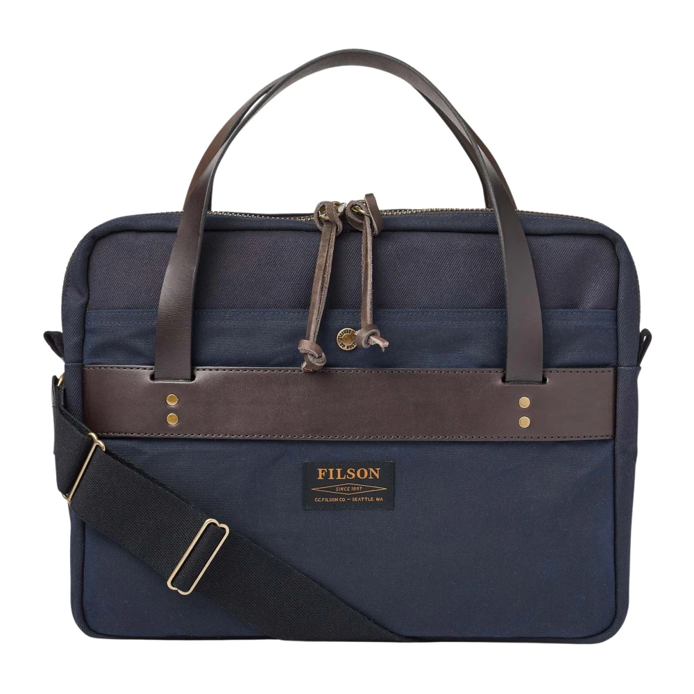 Filson Compacte Rugged Twill Aktetas Blue Unisex