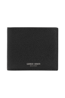 black-leather-bi-fold-wallet