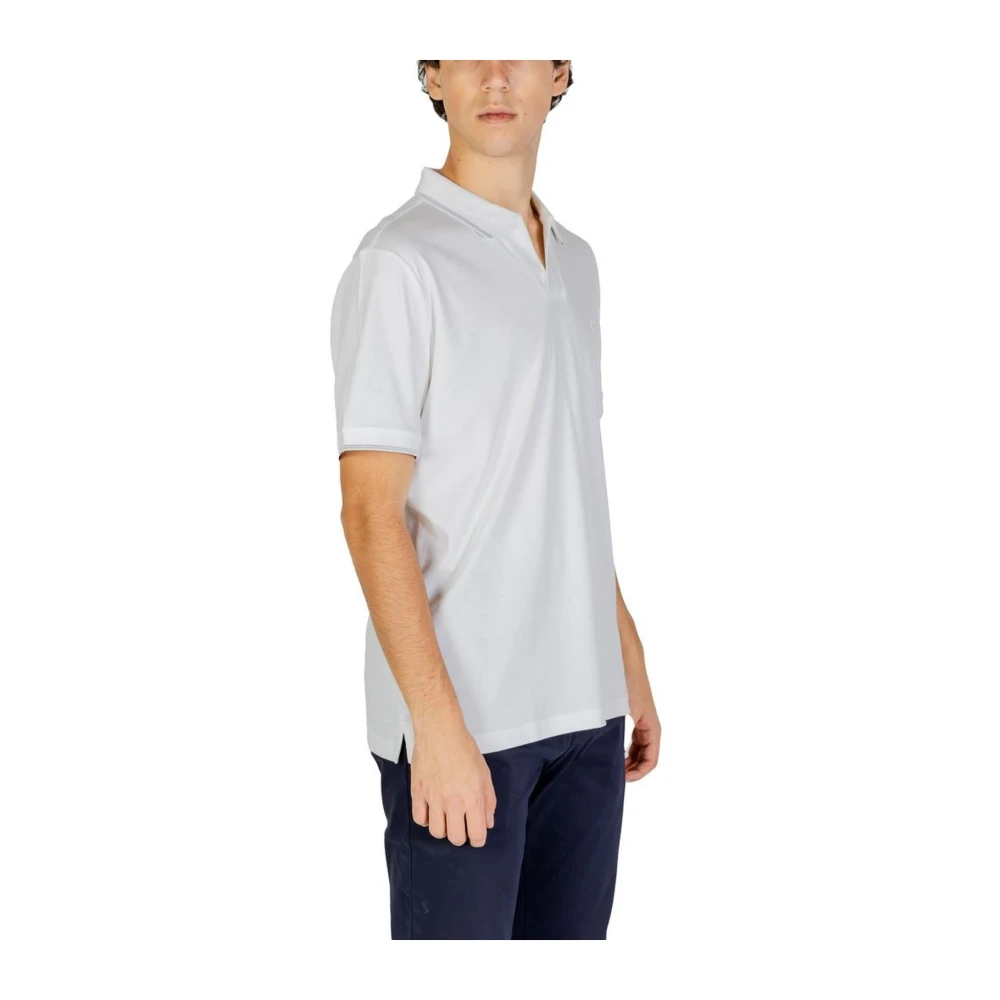 Calvin Klein Jeans Witte Katoenen Polo Shirt Heren White Heren