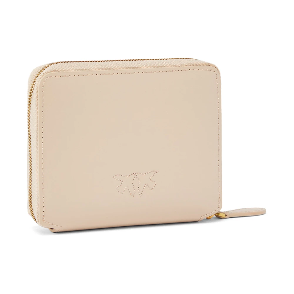 pinko Beige Ritsportemonnee Beige Dames