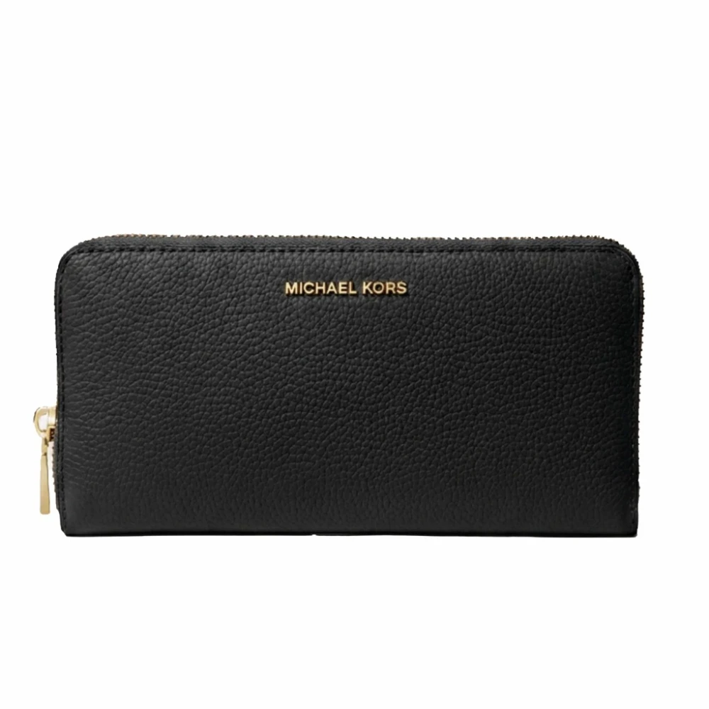 Michael Kors Donna Nero - Portafoglio Grande Jet Set In Pelle Martellata - Accessories - One Size - Immagine 3