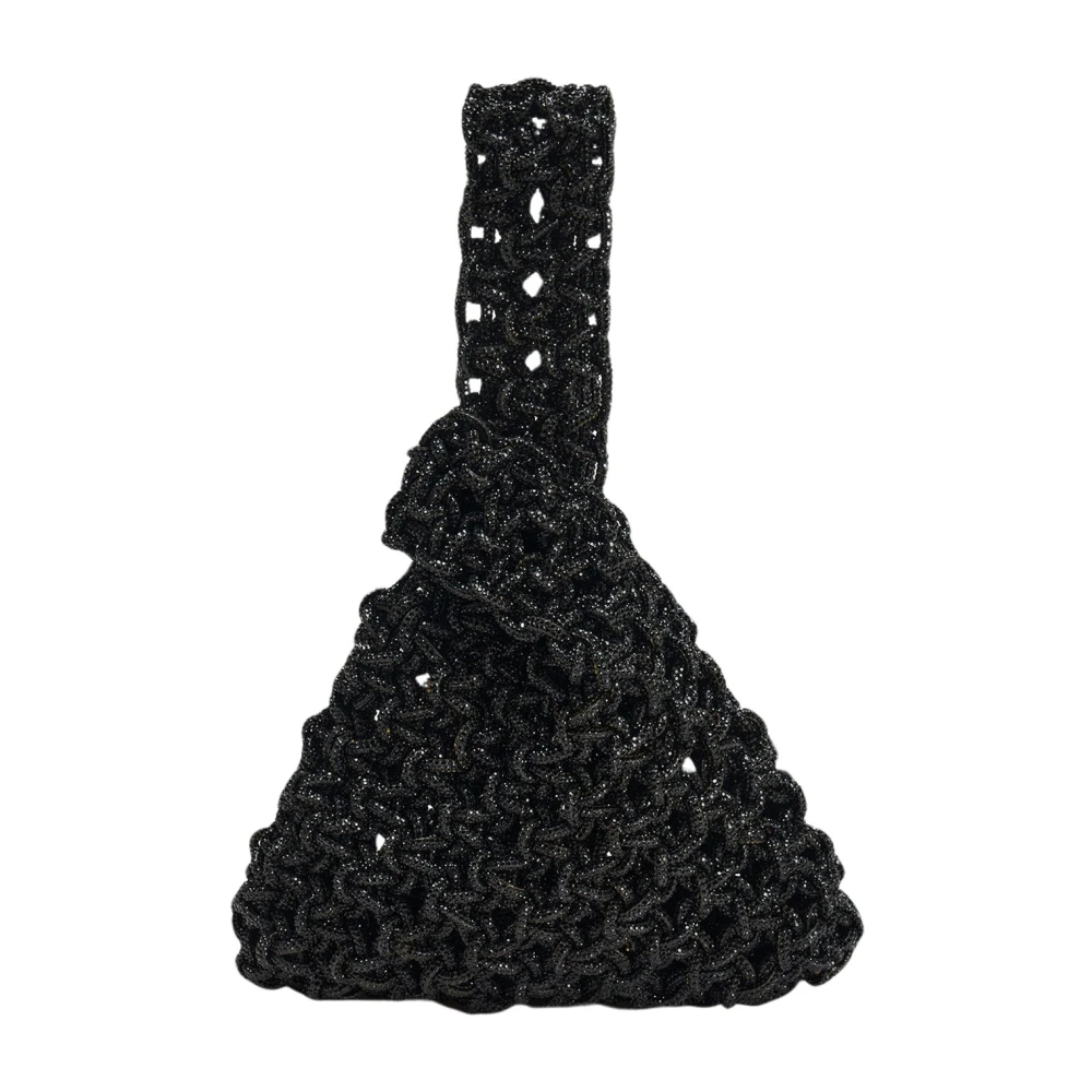 Hibourama Niky Knoop Clutch Black Dames