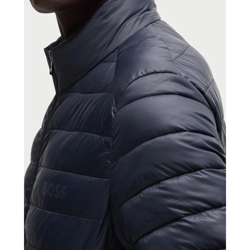 Hugo Boss Blauwe Herenjas Straight Fit Blue Heren