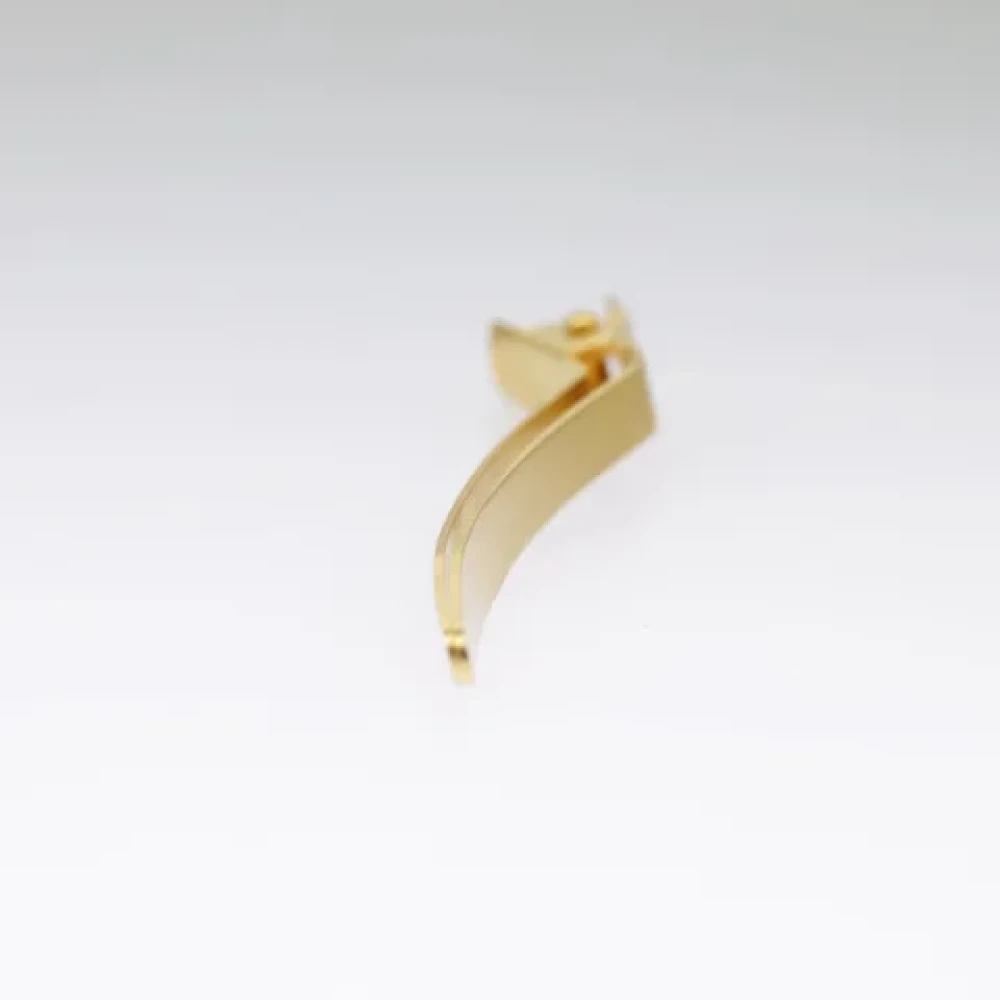 Chanel Vintage Pre-owned Metal hair-accessories Yellow Dames