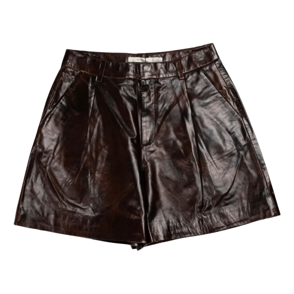 Gestuz Bruine shorts met stijl Loniegz Brown Dames