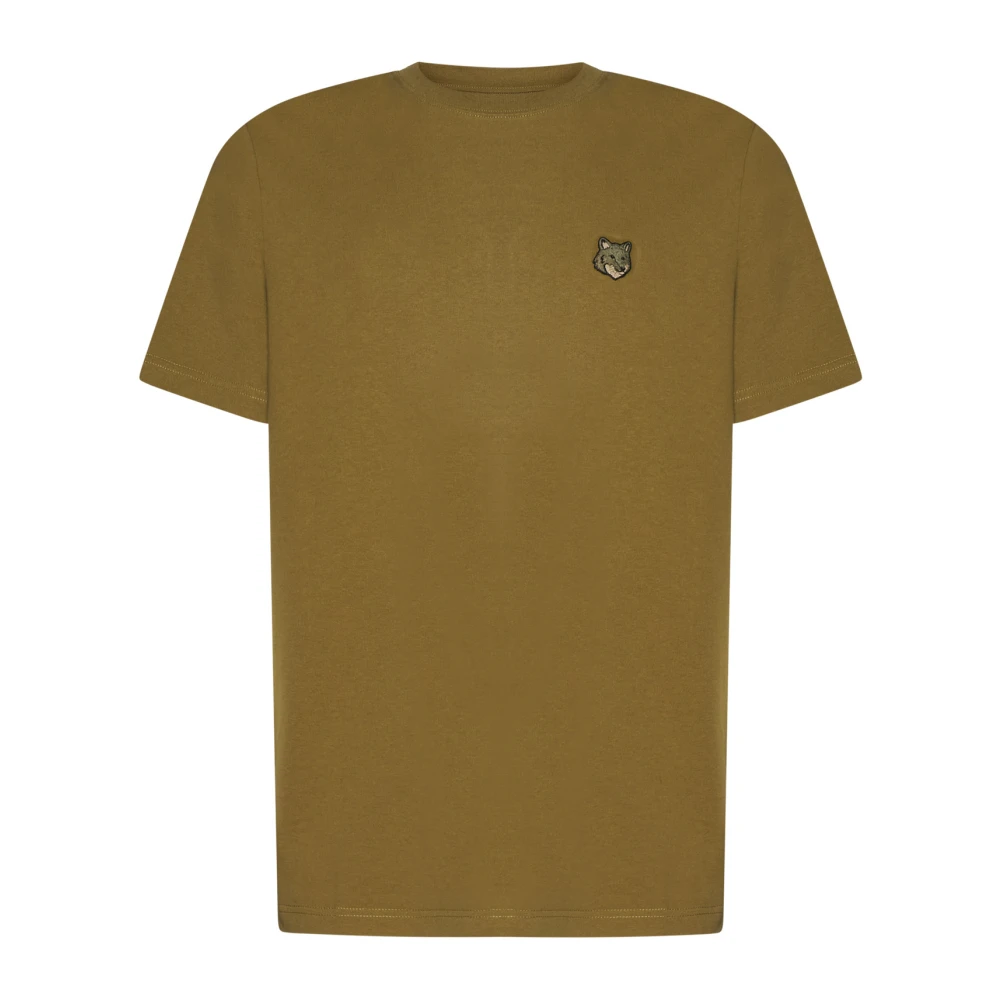 Maison Kitsuné Stilren Herr T-shirt Ref! Kollektion Green, Herr