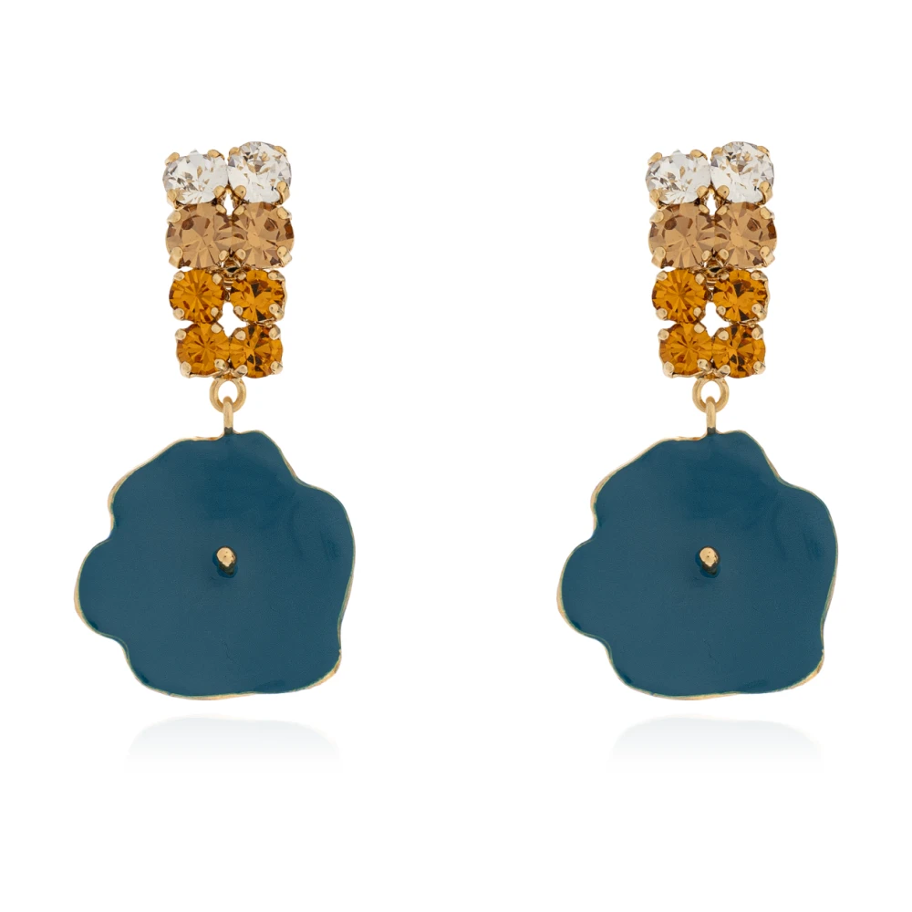 Marni Mujer Azul - Pendientes Con Cristales Brillantes - Accessories - One Size