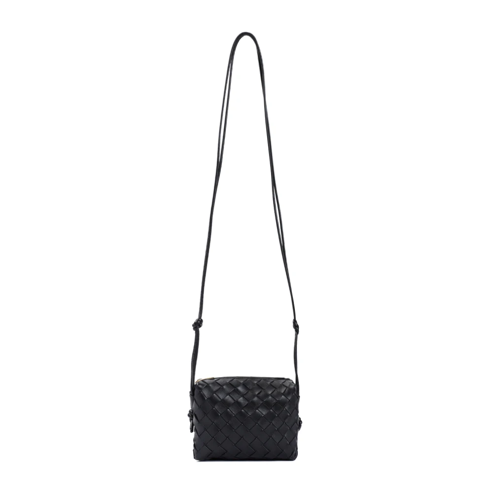 Bottega Veneta Mini Loop Kameraväska Black, Dam