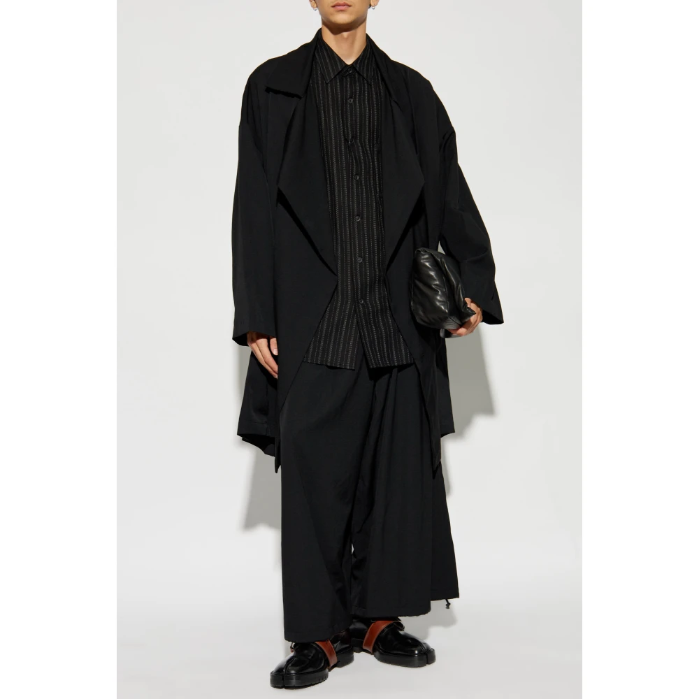 Y-3 Gestreept overhemd Black Heren