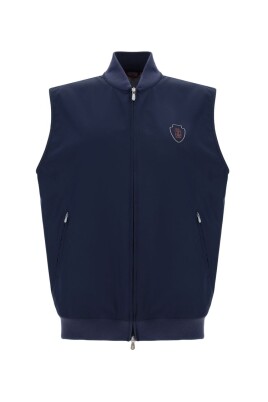 gilet-monochrome-a-fermeture-eclair-et-col-cotele
