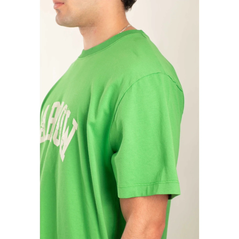 Barrow Retro Print T-shirt Green Heren