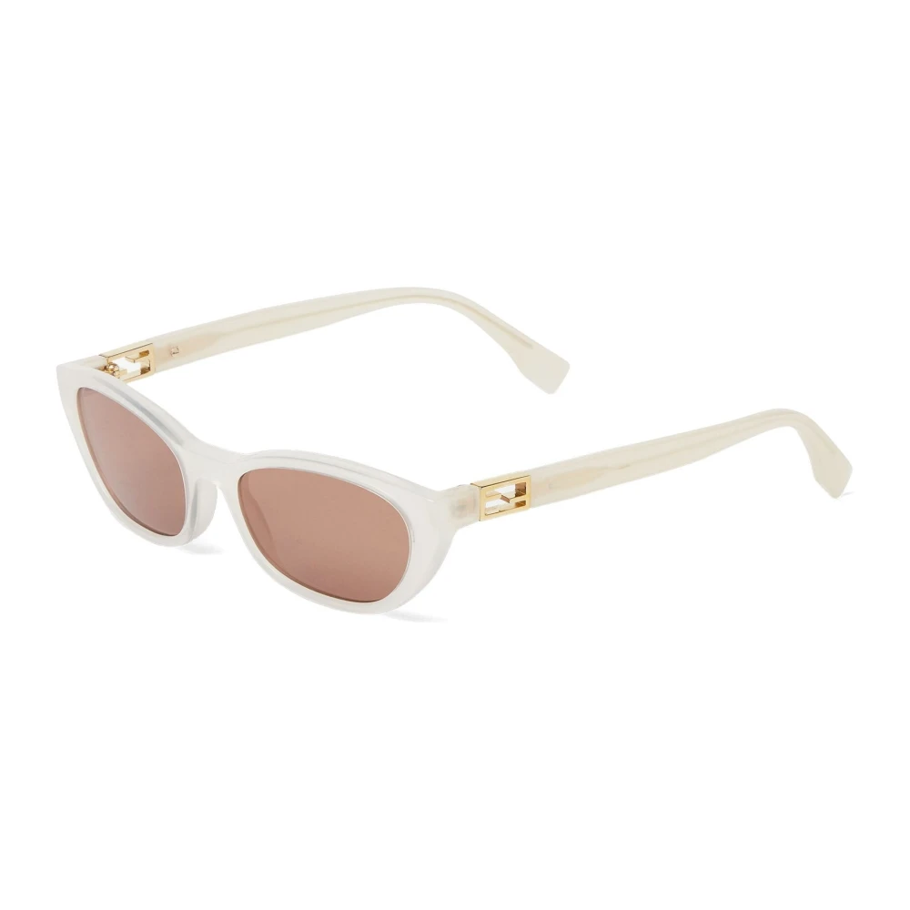 Fendi Women's White Sunglasses, 54 Mm, Baguette Sunglasses