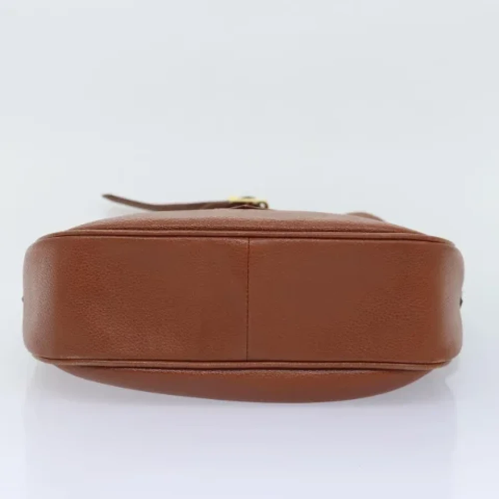 Saint Laurent Vintage Pre-owned Leather shoulder-bags Brown Dames