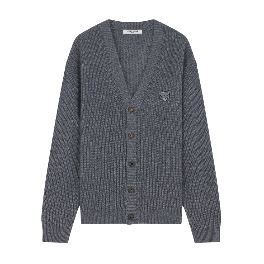 Maison Kitsuné Wol Vos Vest Gray Heren