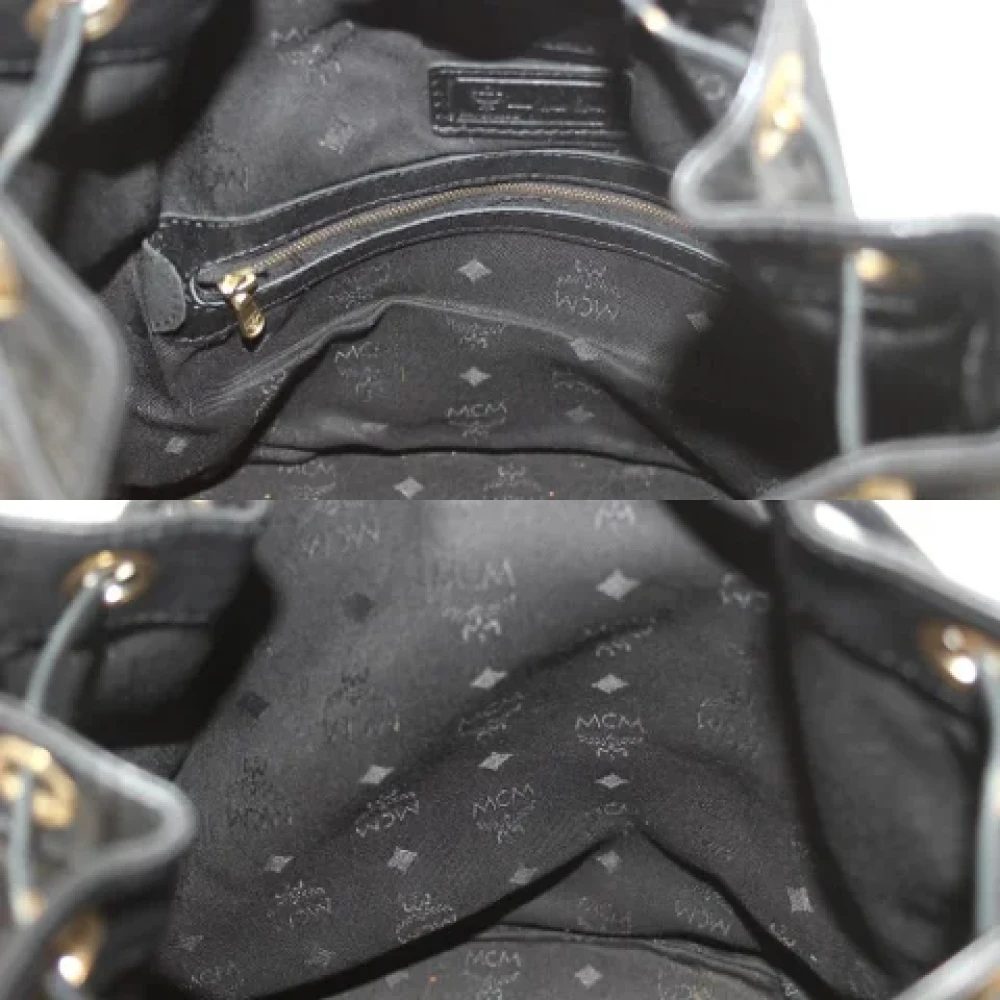 MCM Pre-owned Fabric shoulder-bags Black Dames