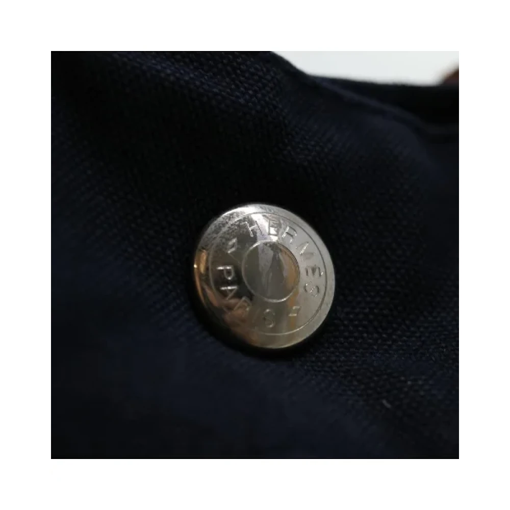 Hermès Vintage Pre-owned Canvas handbags Blue Dames