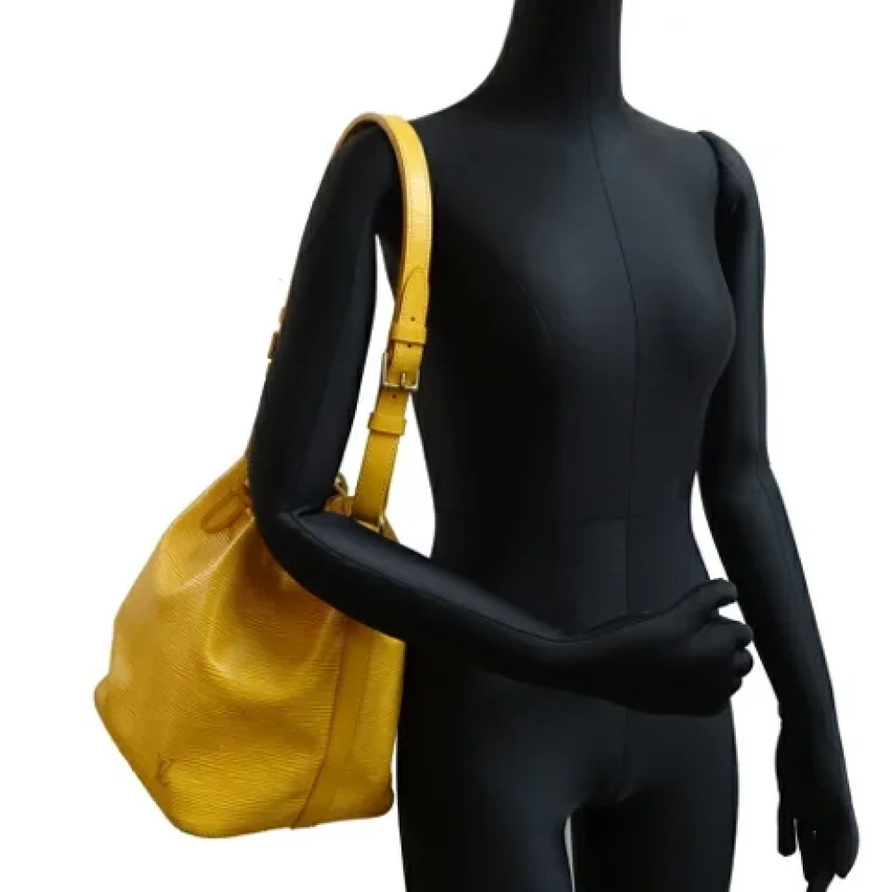 Louis Vuitton Vintage Pre-owned Leather louis-vuitton-bags Yellow Dames