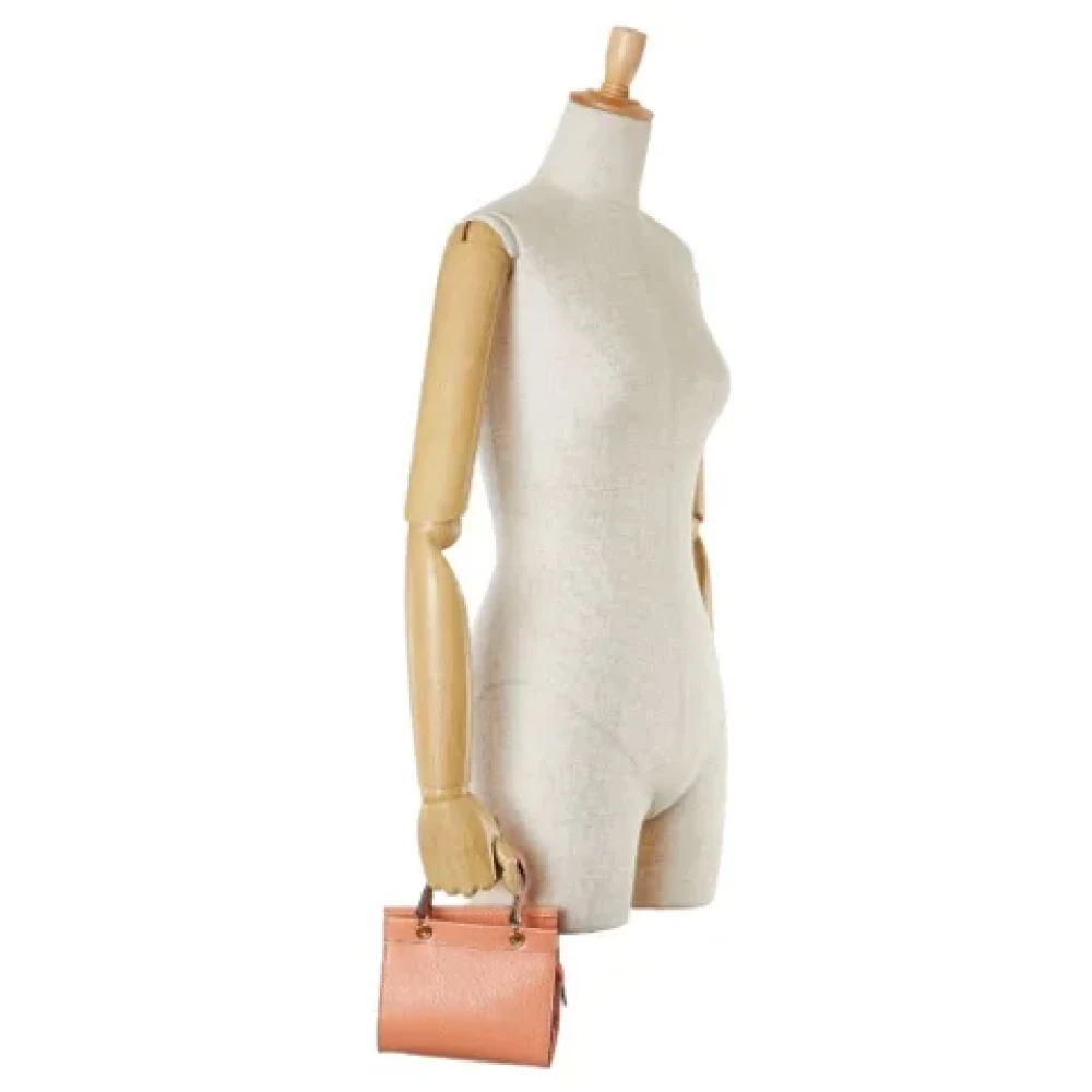 Celine Vintage Pre-owned Leather celine-bags Orange Dames