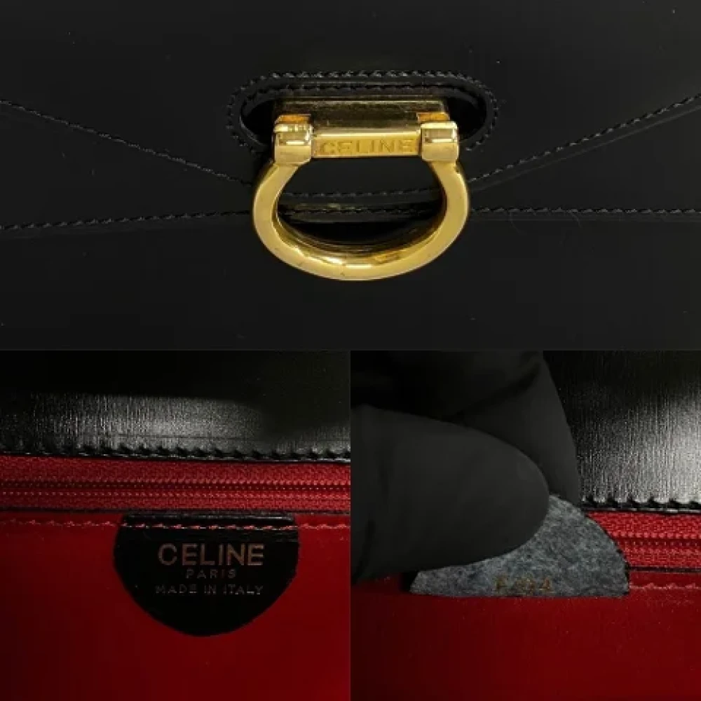 Celine Vintage Pre-owned Leather celine-bags Black Dames
