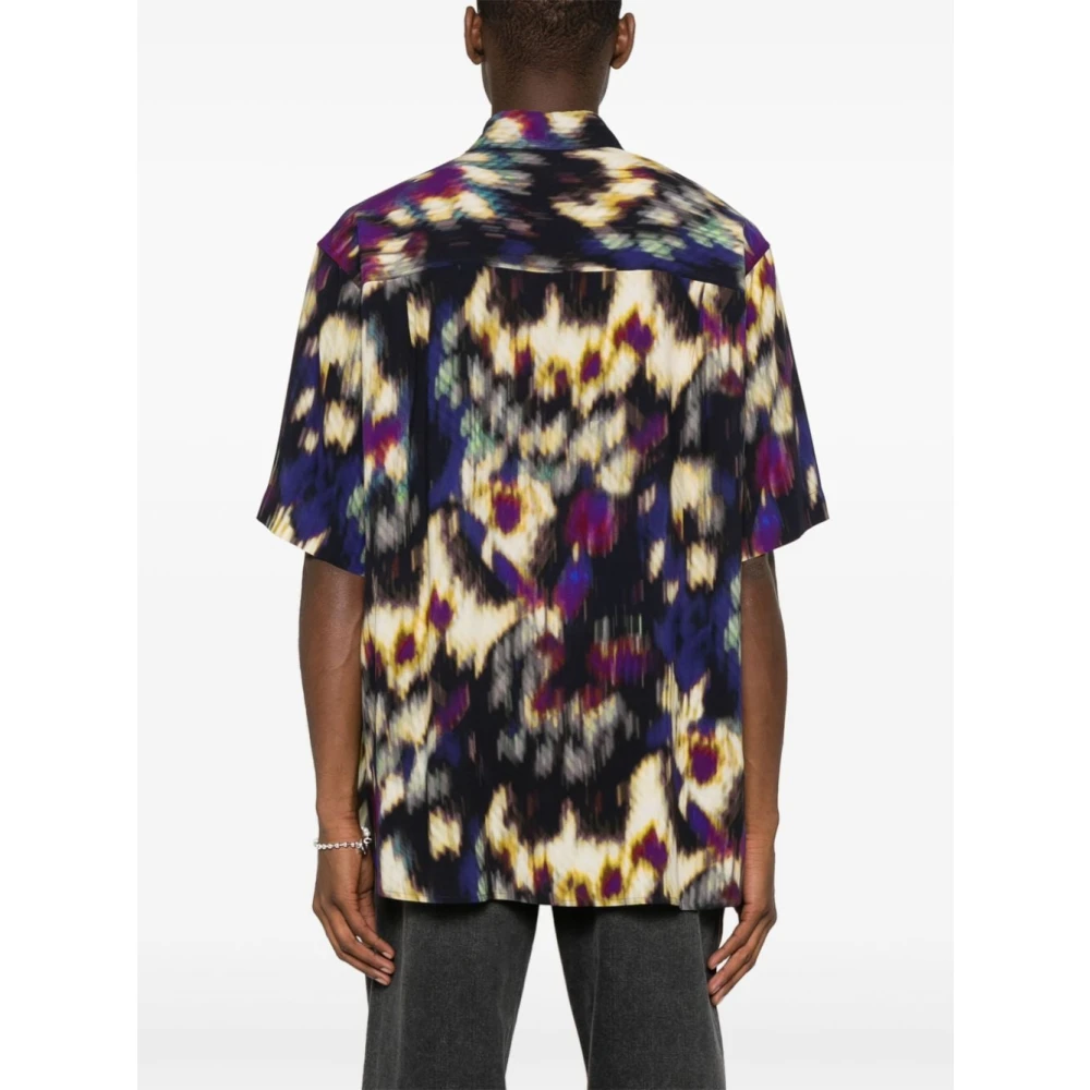 Isabel marant Shirt met abstract patroonprint Multicolor Heren