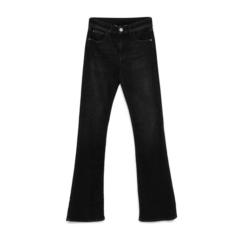 Emporio Armani Women's Black Flared Denim Jeans