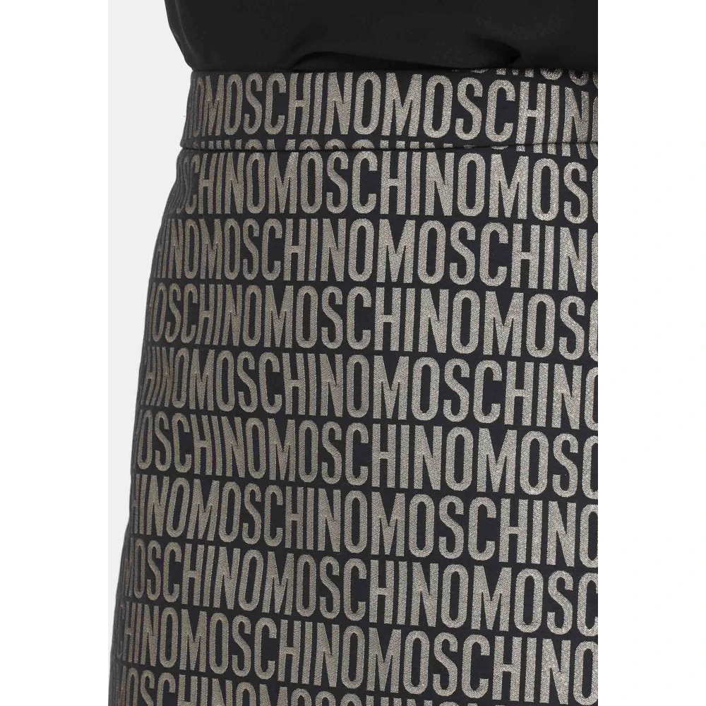 Moschino Logo Print Trapezium Rok voor Dames Multicolor Dames