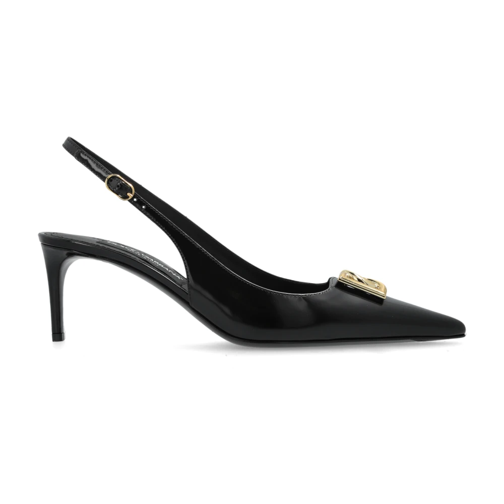 Dolce & Gabbana Women's Black Pumps,, Leather Shoes Size 4 Uk