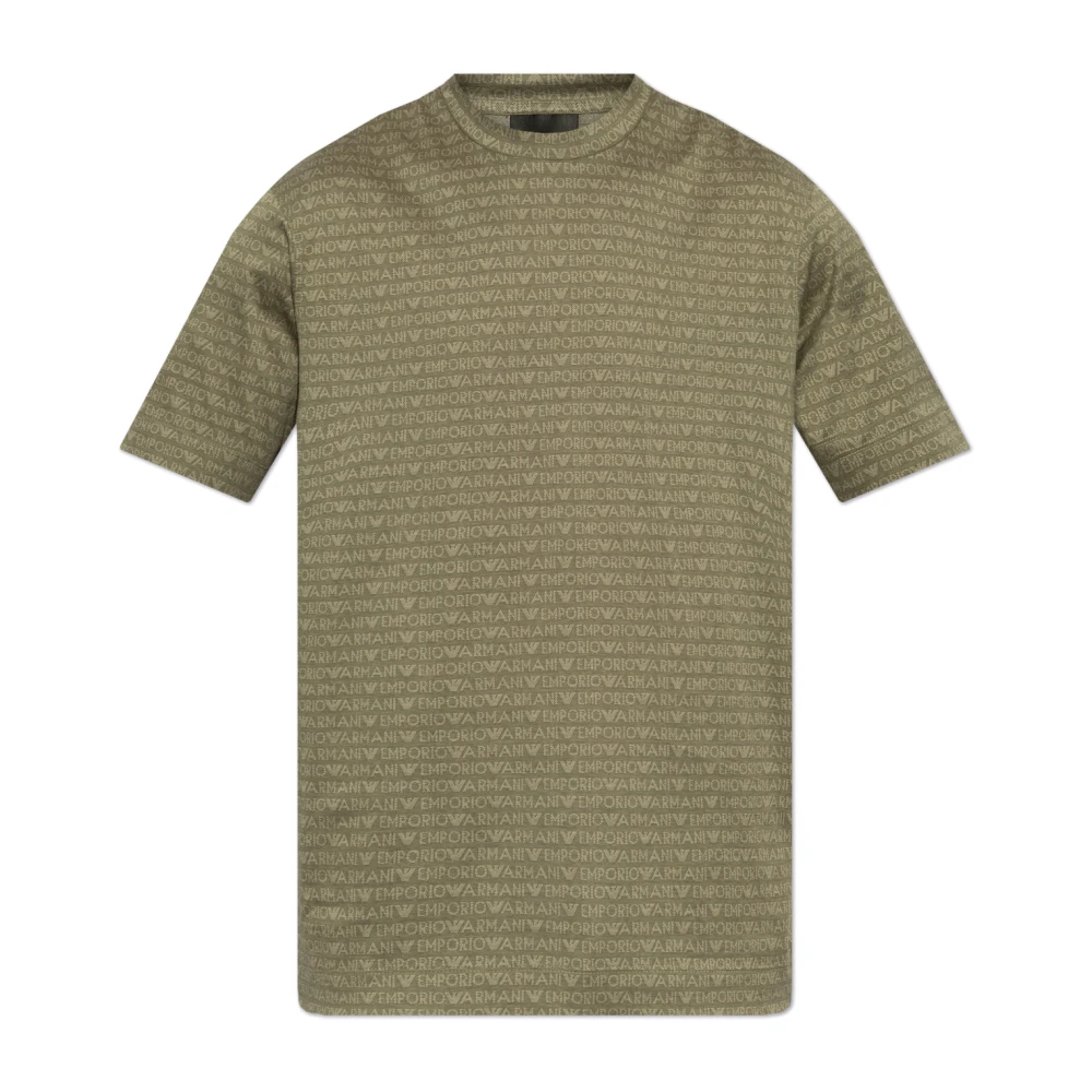 Emporio Armani T-shirt met logo Green Heren