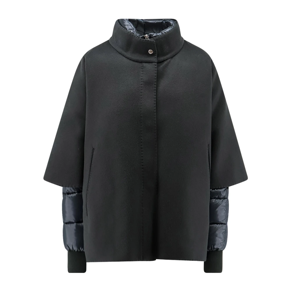 Moorer , Ponchos, Female, Black, Xs, Cape Jacket