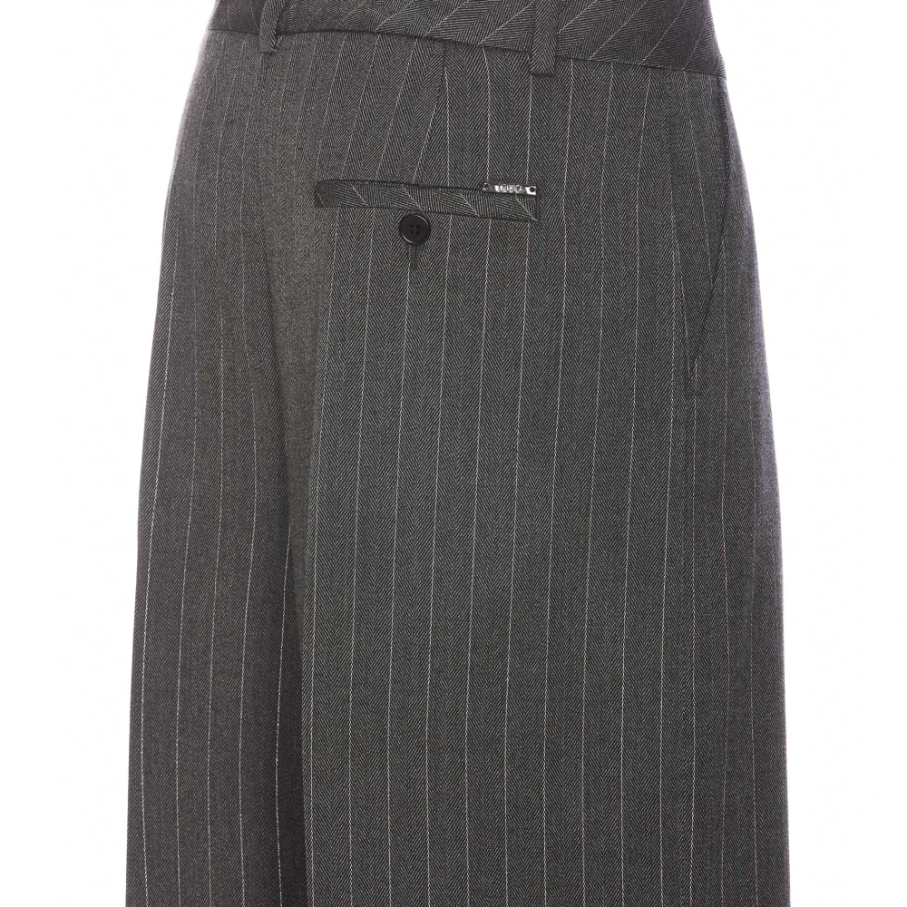 Liu Jo Grijze Gestreepte Flared Broek Gray Dames