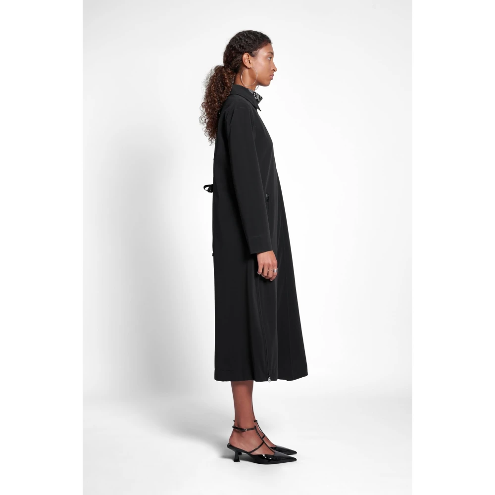 Stutterheim Matte Lange Regenjas voor Vrouwen Black Dames