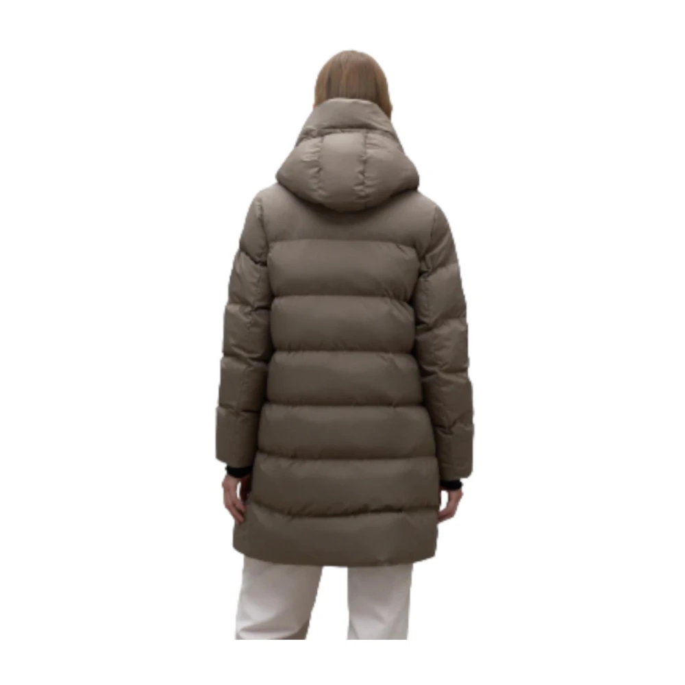 Ecoalf Waterafstotende Hoodie Jas Brown Dames