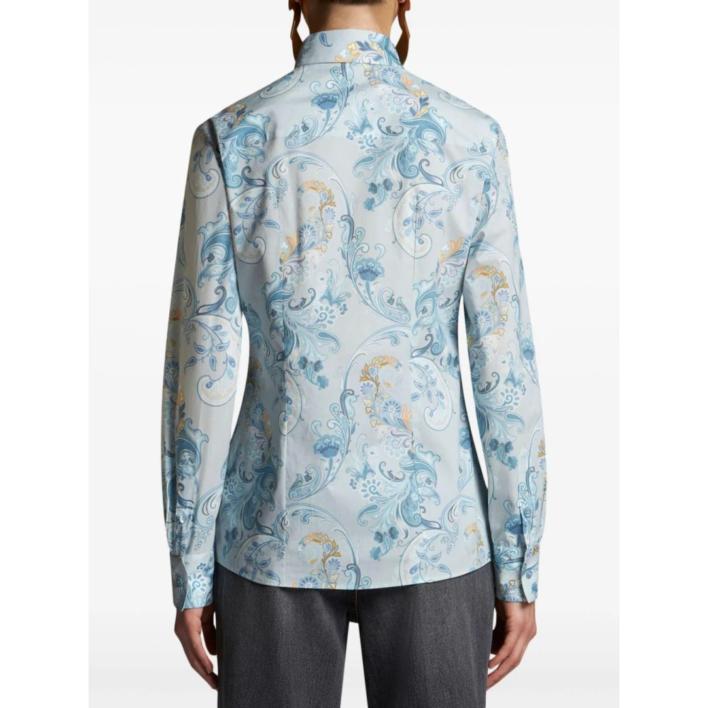 ETRO Casual Katoenen Overhemd voor Mannen Blue Dames