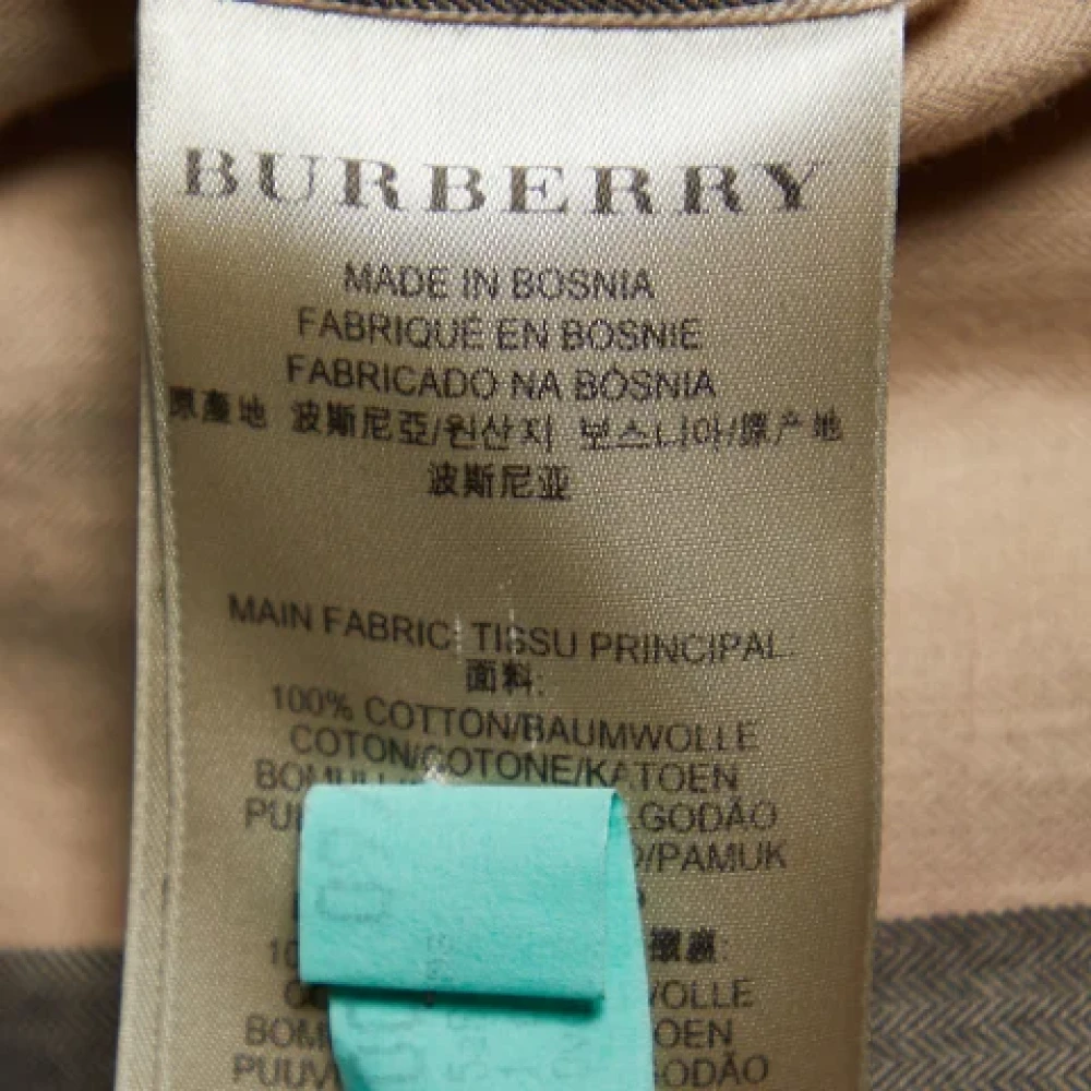 Burberry Vintage Pre-owned Cotton outerwear Black Dames