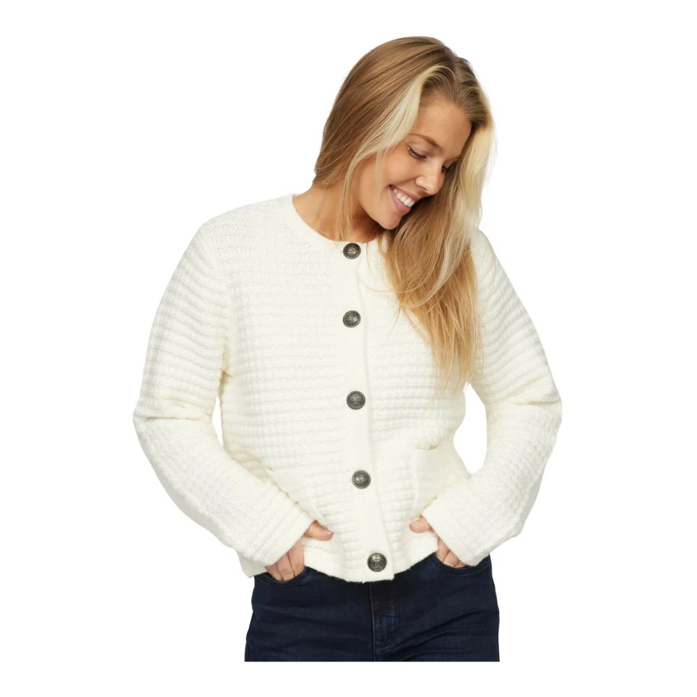 2-Biz Lovisa Cloud Blazer met Patroon Kwaliteit Beige Dames