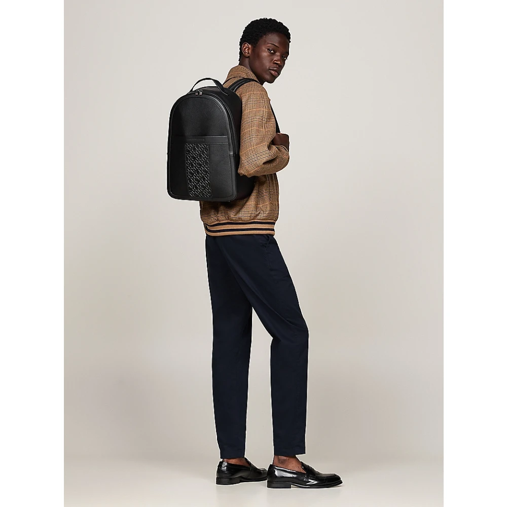 Tommy Hilfiger Monogram Centrale Rugzak Black Unisex