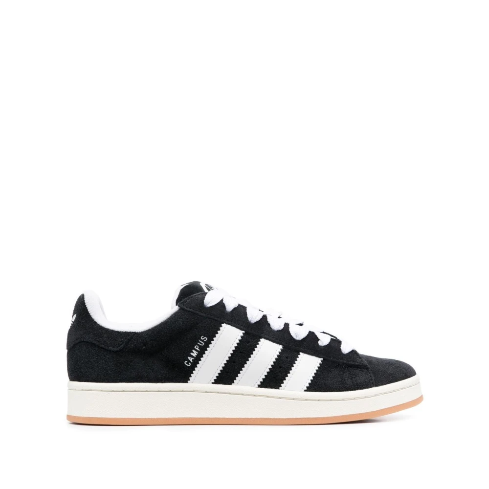 Adidas Svarta Sneakers med Signatur 3-Stripes Black, Herr