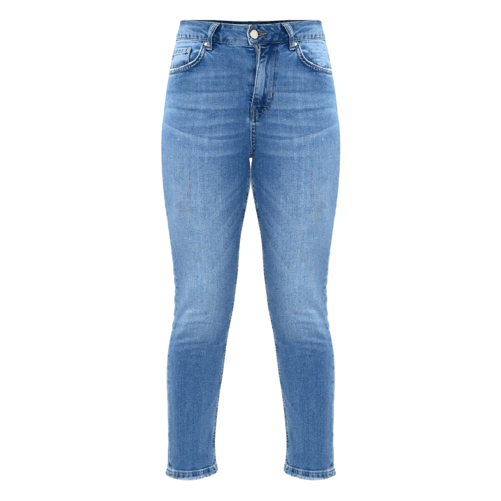Kocca Klieke Mid-Rise Skinny Jeans met Zakken Blue Dames