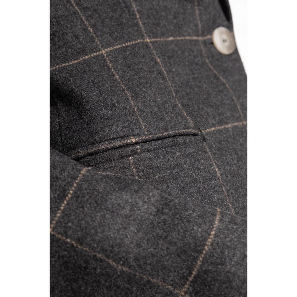 Emporio Armani Blazer met ruitpatroon Gray Dames