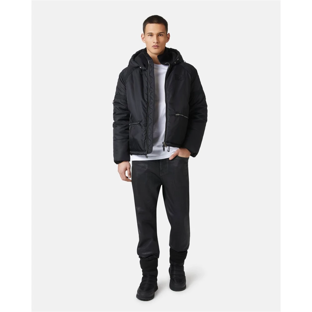 Iceberg Donsjack met relaxte pasvorm Black Heren