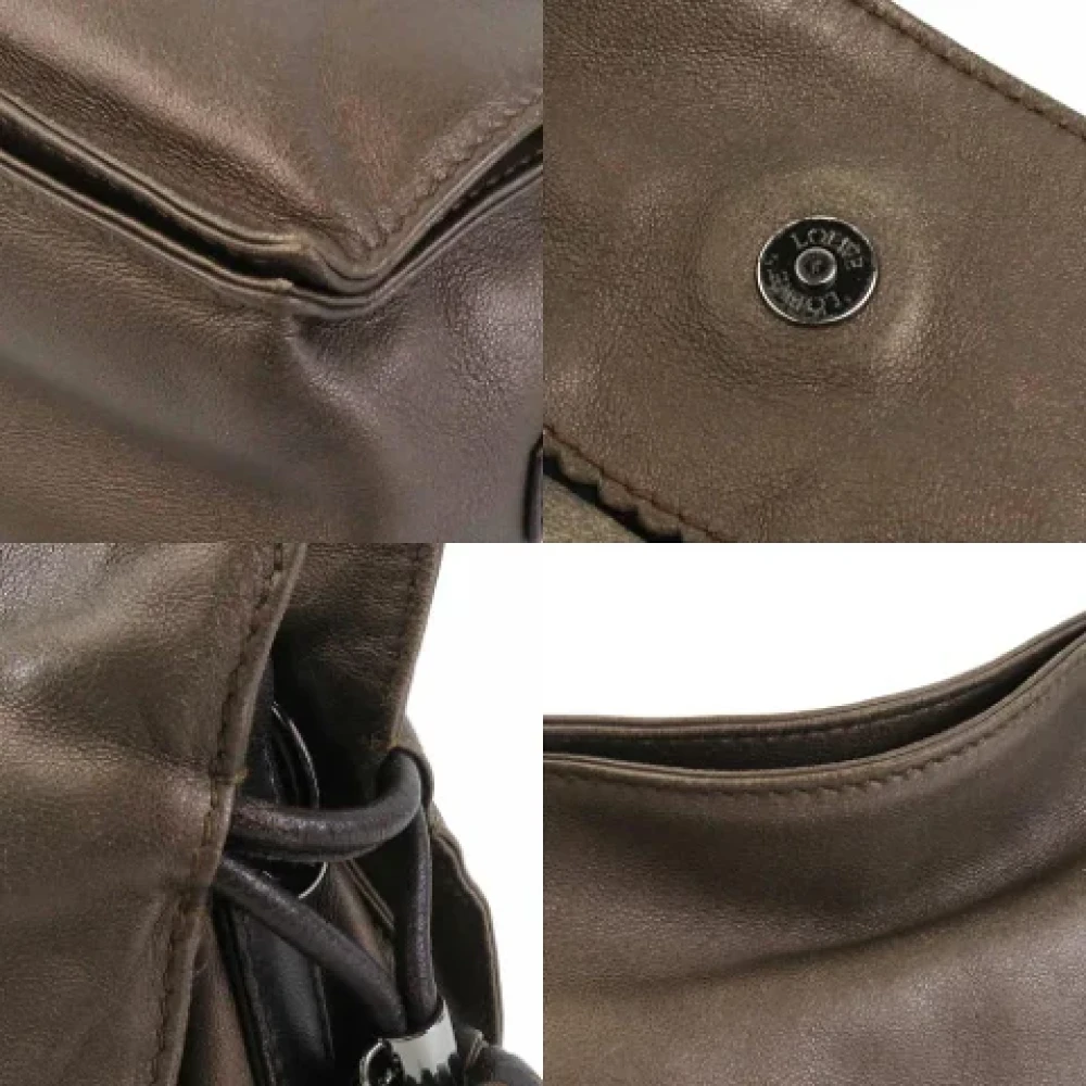 Loewe Pre-owned Leather shoulder-bags Brown Dames