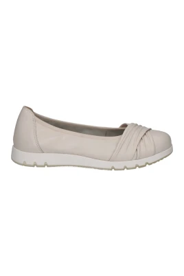 Beige Stängda Ballerinaskor för Kvinnor